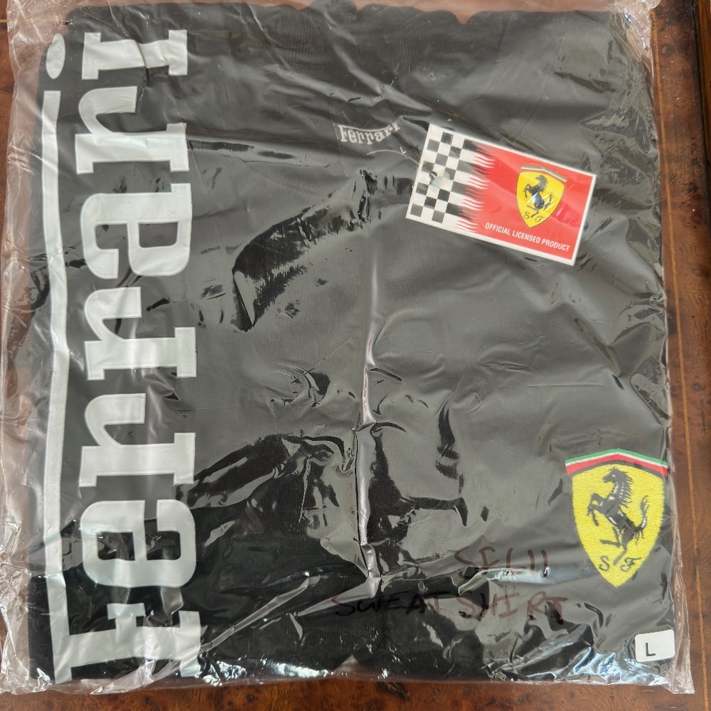 Black Ferrari Sweatshirt - Never Worn - L
